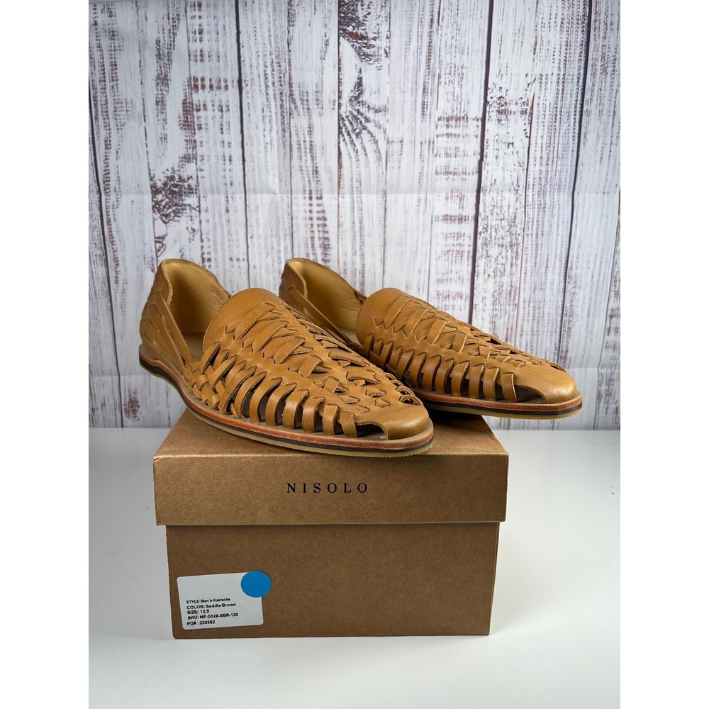 Men's Nisolo Huaraches Color Saddle brown Size 12.5